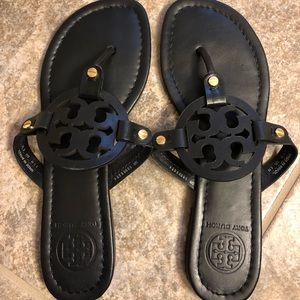 Tory Burch Miller Sandal Size 8.5M- Black